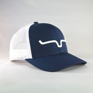 Kimes Ranch Weekly Trucker Hat - Navy/White